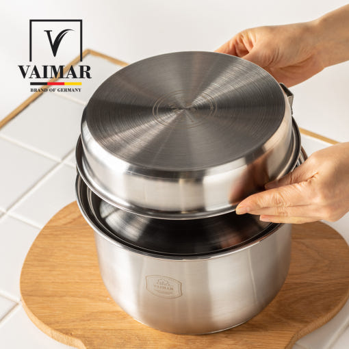 바이마르 스텐 코펠 세트 냄비 식기 그릇 후라이팬 12종(+전용가방)