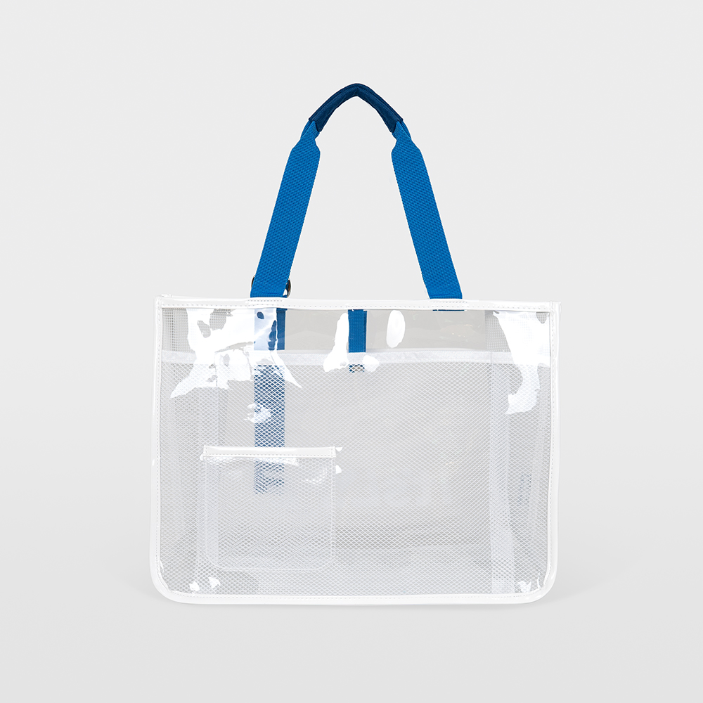 이츠라이프 썸머오프 수영가방 비치백 방수 목욕 수영장 수영복 투명 메쉬 물놀이 망사 샤워