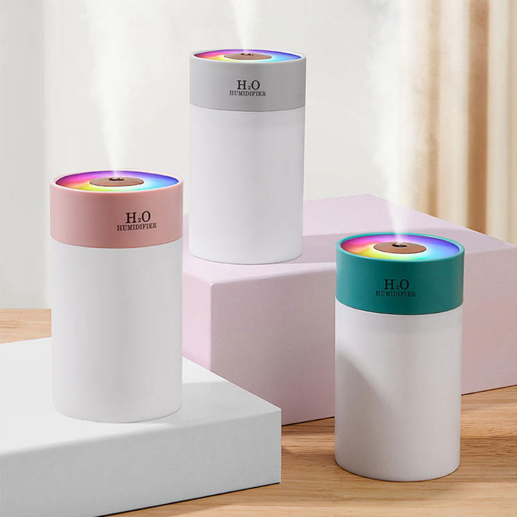 LED 무드등 차량용가습기 소형 차량미니가습기 USB 휴대용 사무실책상 탁상용 저소음 - 상품 이미지