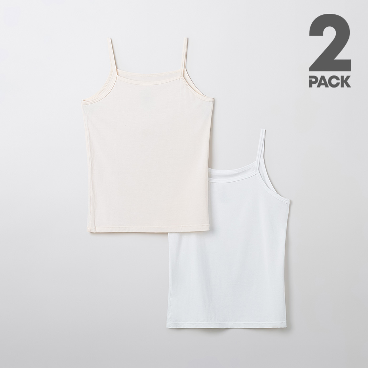 [2장 이상 20%][2PACK] 스파오키즈 여아 모달 캐미솔 SPWRGA9KG1 - 상품 이미지