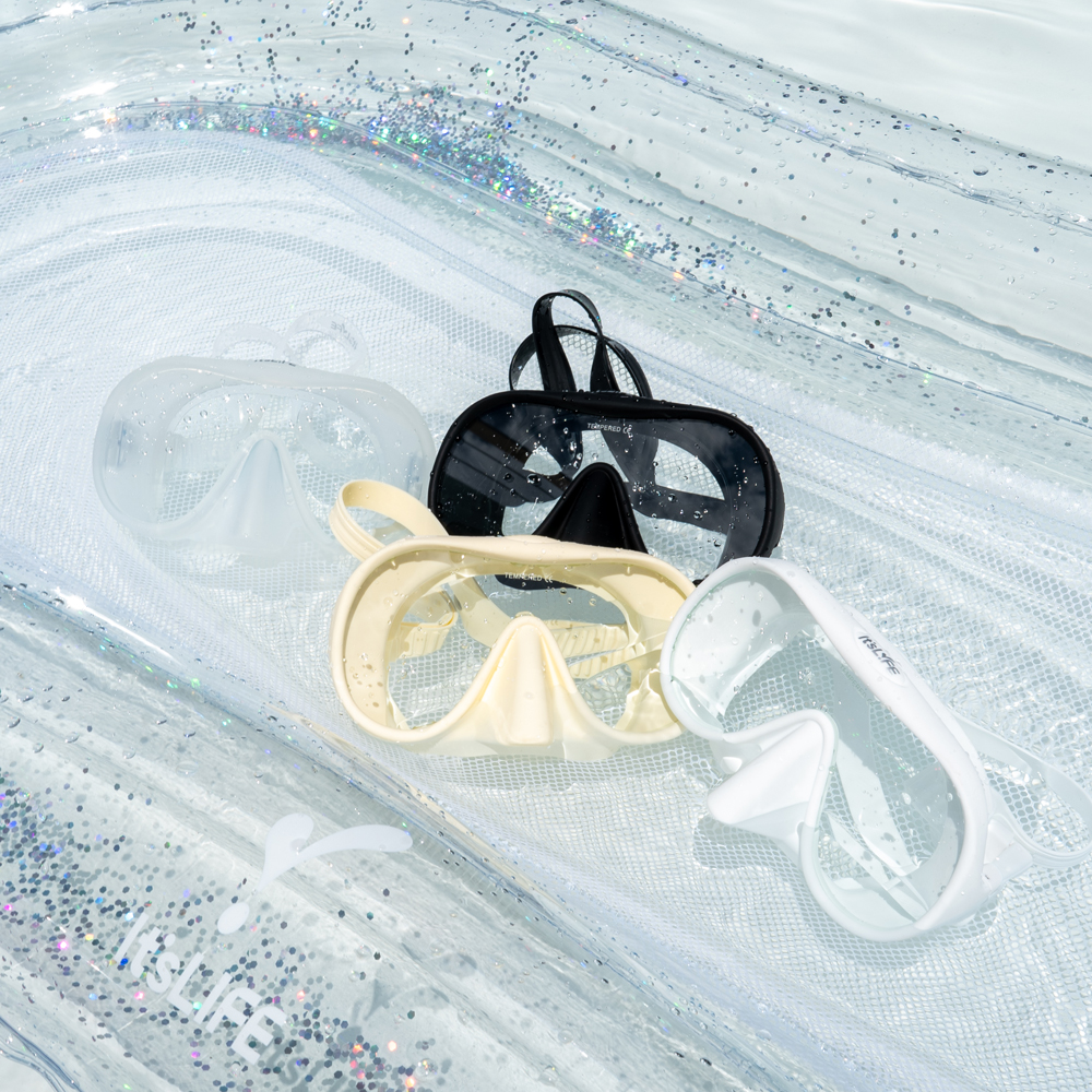 이츠라이프 성인 스노클링 마스크 썬비치 접는 스노클세트 프리다이빙 스노우쿨링 장비 상세 이미지 6