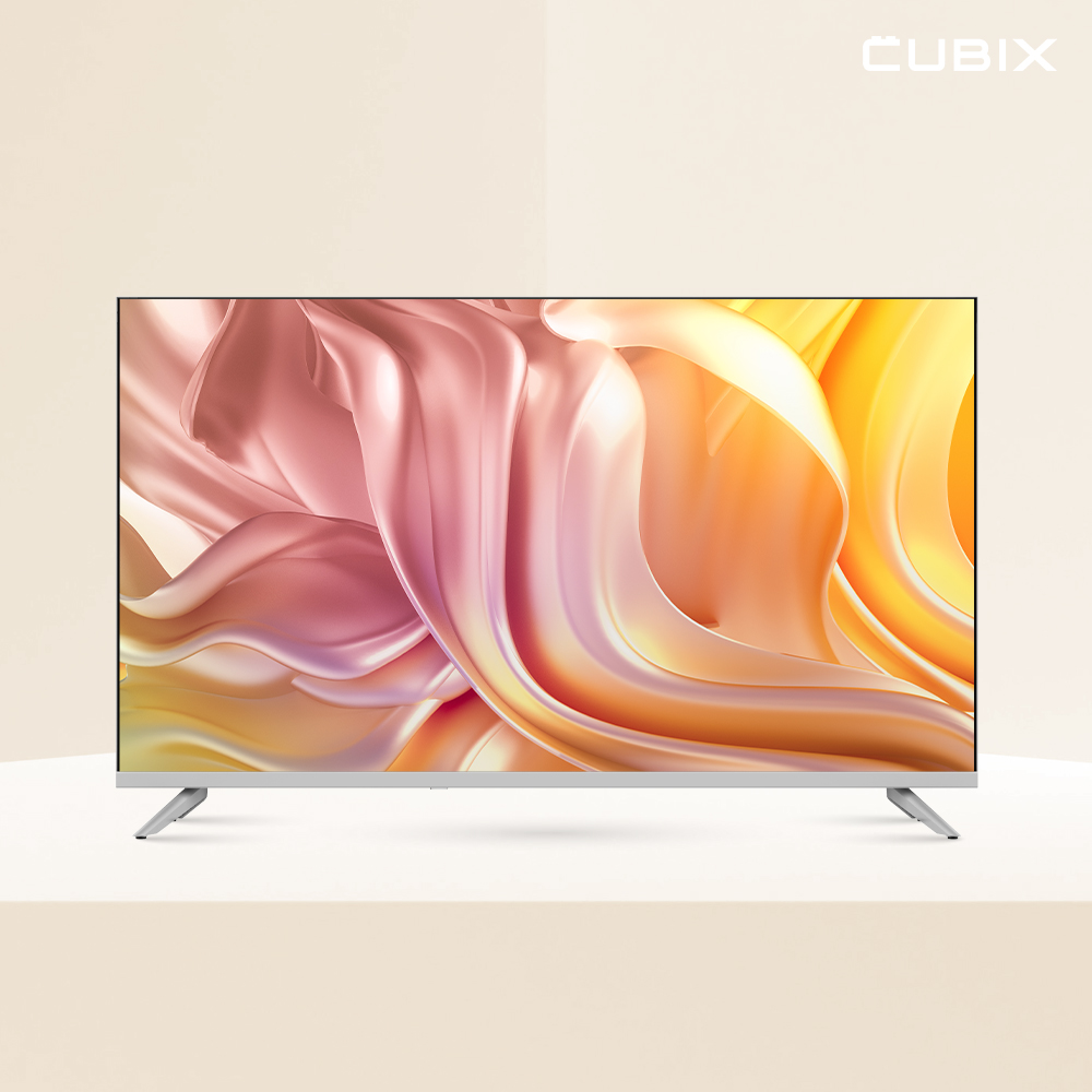 큐빅스 81cm(32인치) FHD QLED TV 화이트 구글 스마트티비 에너지1등급 고화질
