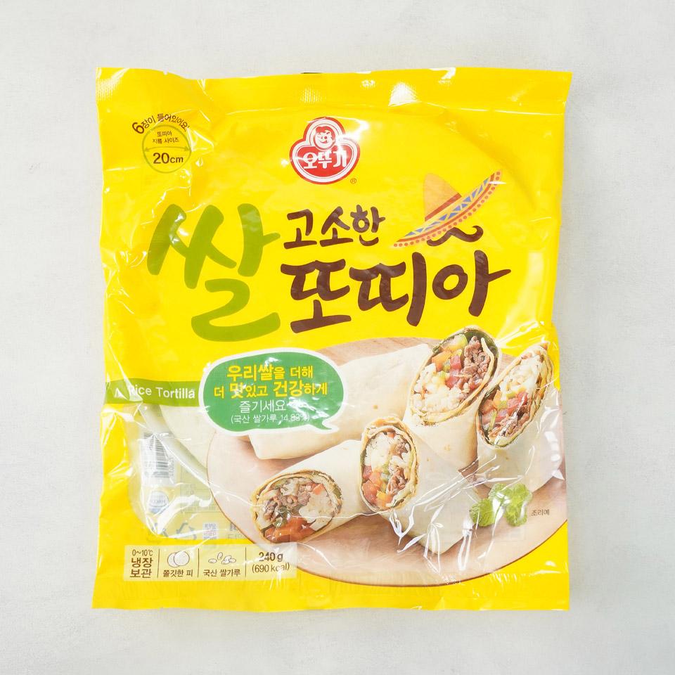 메가마트 오뚜기 고소한 쌀 또띠아 240g - 메인 이미지