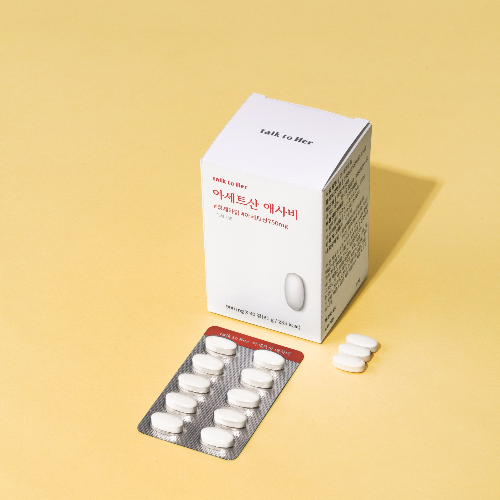 톡투허 유기농 애사비 정제 아세트산 750mg 90정 1박스 애플사이다비니거 하루3알약속 - 상세 이미지 2