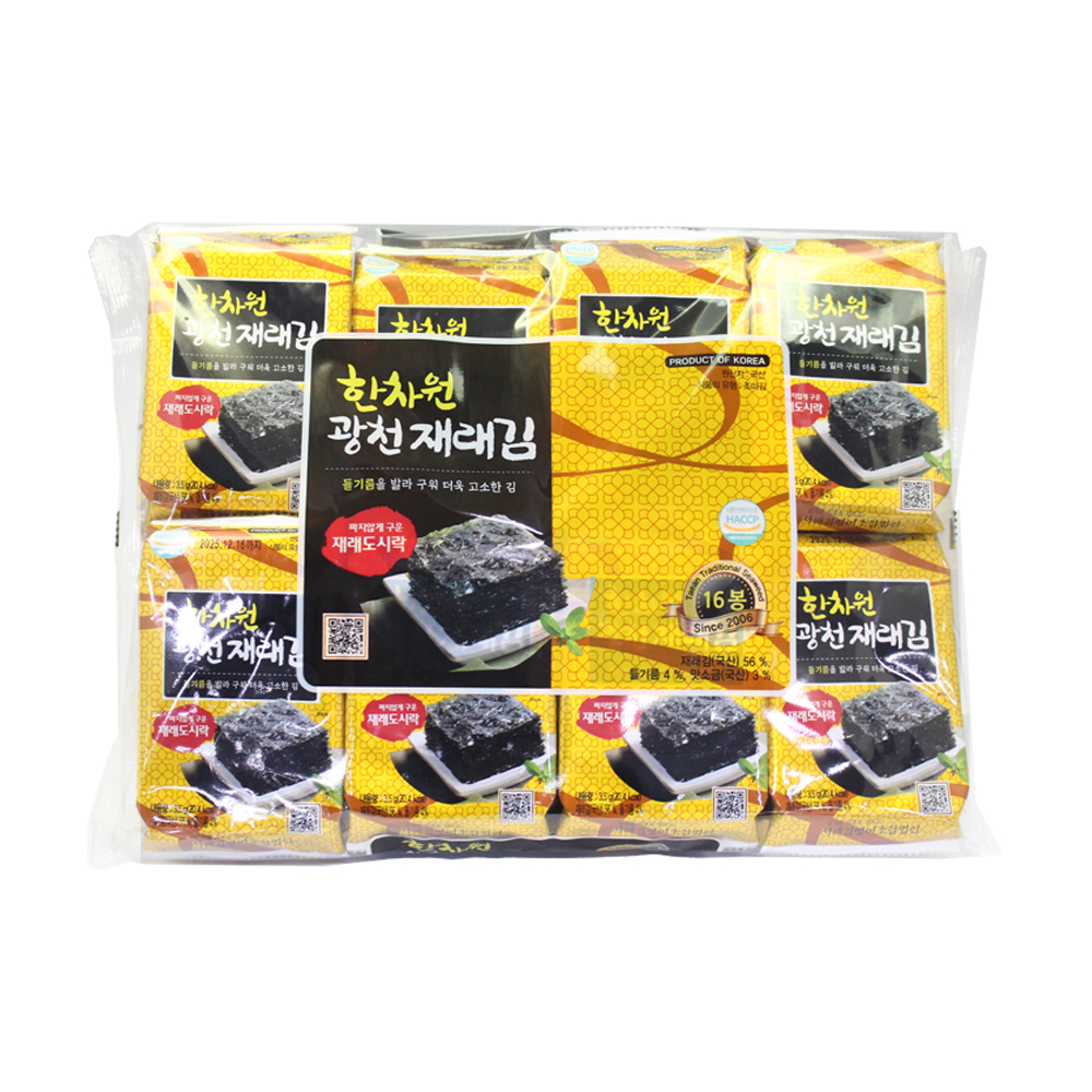 한차원 광천재래김(도시락김) [3.5gx16봉] : 좋은세상-두원FNS