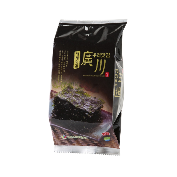 광천우리맛김 재래 식탁김 밥반찬 조미김 도시락용 28매 15봉 선물용김 - 상세 이미지 2
