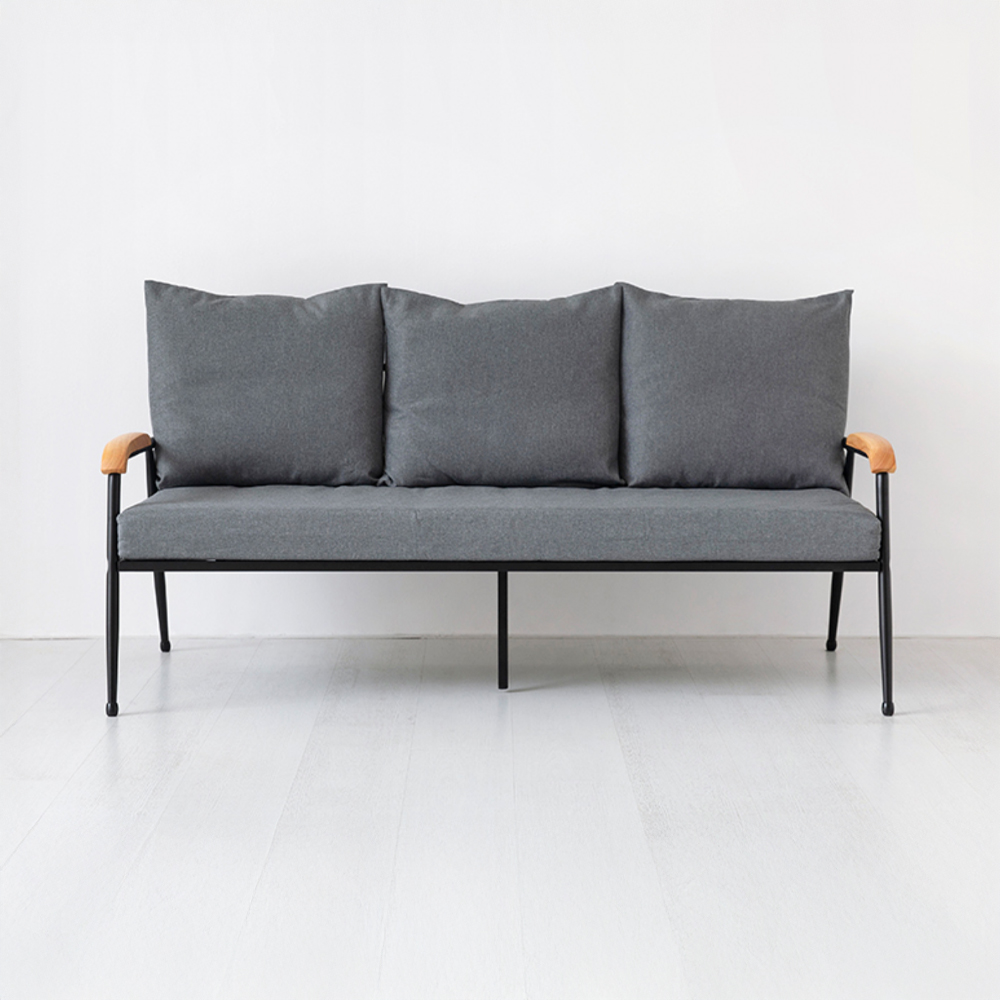 HUSEEK 패브릭 소파 3인 MFA3 그레이