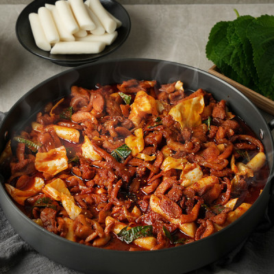 아침 간편식 즉석 간편 식품 비비닥 춘천 숯불 양념 닭갈비 800g+800g : ss럭스