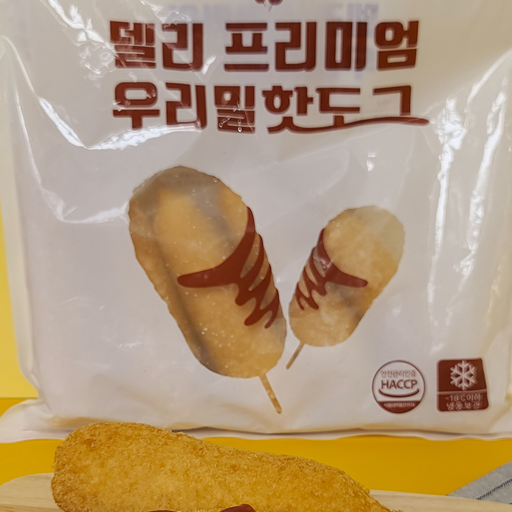 우리밀100% 델리 프리미엄 우리밀핫도그 130gx5개 650g 옛날핫도그 휴게소 아이간식 - 상세 이미지 5