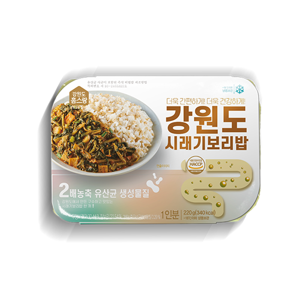 4팩 강원도시래기보리밥 즉석 직장인 냉동 건강식 집밥 식단 도시락 냉동밥 밀키트 - 상세 이미지 2