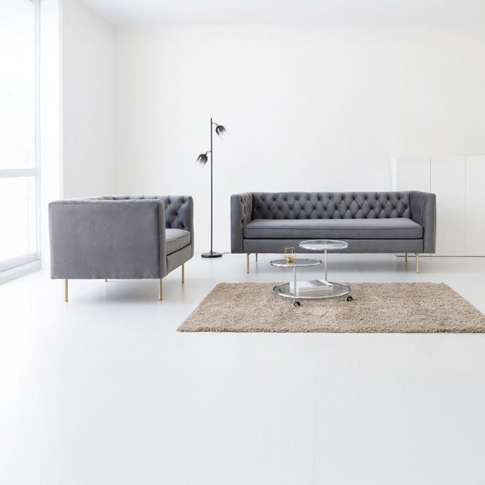 네르센 벨벳소파 3인 HN022B