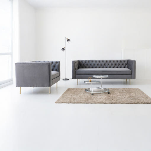 네르센 벨벳소파 3인 HN022B 대표 이미지