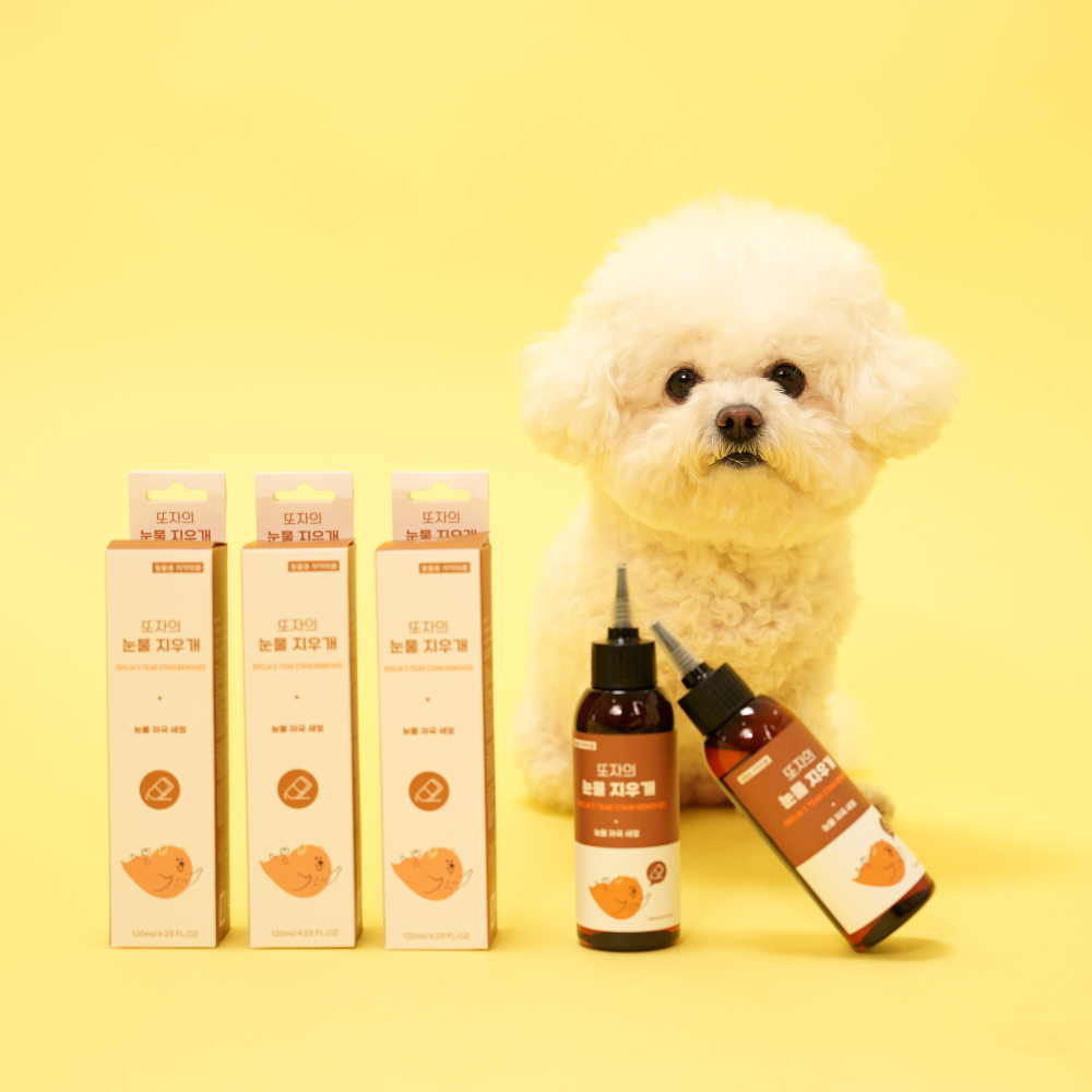 또자 눈물지우개 강아지 댕댕이 눈꼽 눈물자국 말끔히 티어스테인 리무버 120ml, 1개