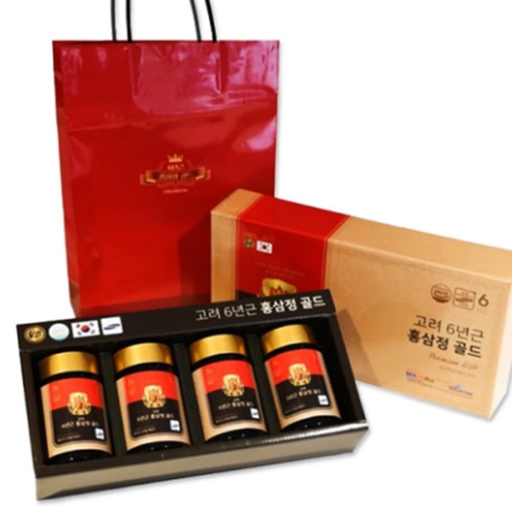 설 추석 명절 선물세트 고려 6년근 홍삼정 골드 홍삼액기스 240g 4병 쇼핑백 회사 단체 - 상세 이미지 2
