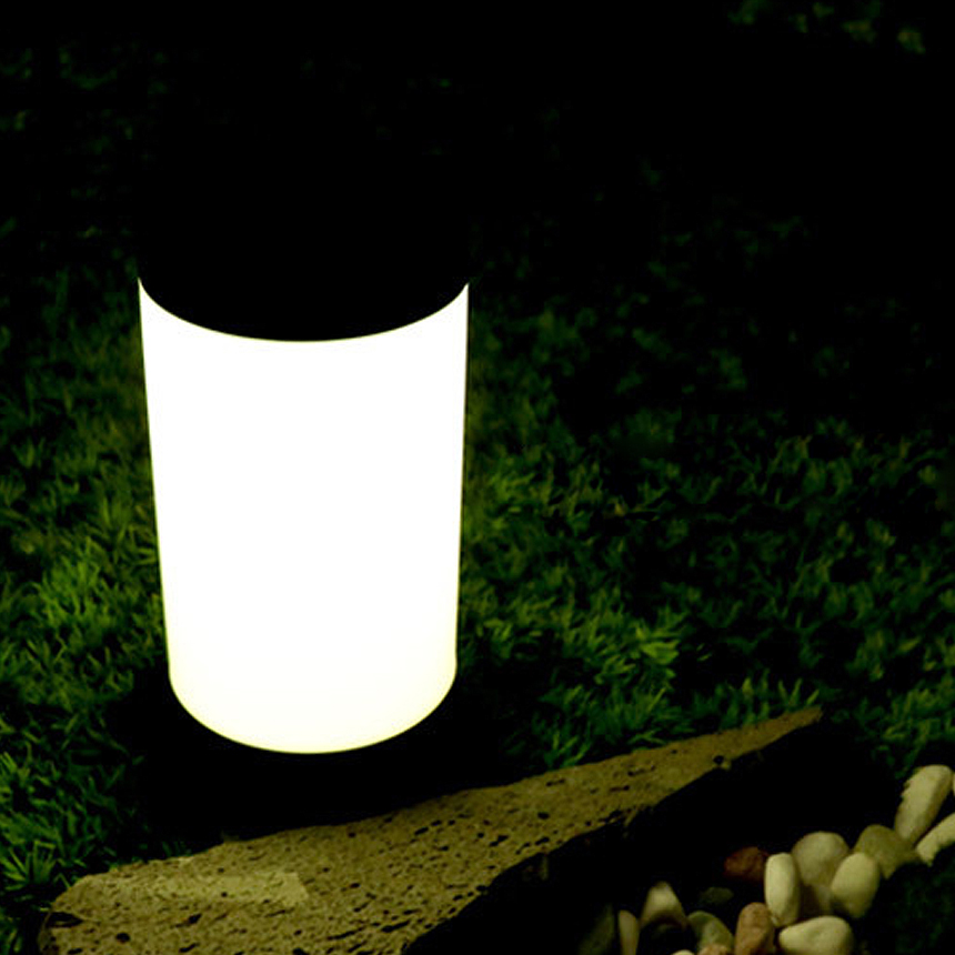태양광 원형 문주등 볼라드등 태양열 조명 잔디등 LED 가로등 기둥 카페 일반형 60cm - 상세 이미지 4