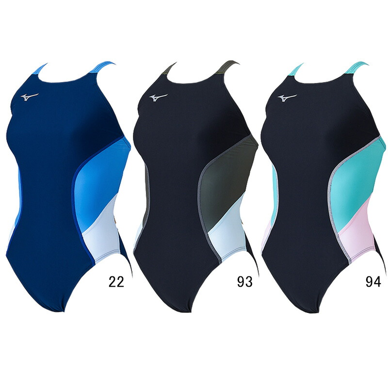 미즈노 MIZUNO 여성 연습용 수영복 탄탄이 엑서슈트 미디엄컷 N2MAB761 3컬러 - 상품 이미지