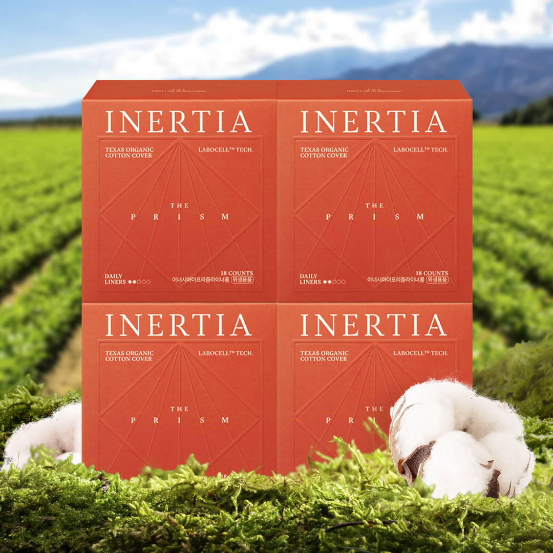 [카이스트박사 PICK] [4팩] 이너시아 더 프리즘 유기농 팬티라이너