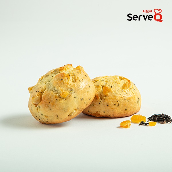 [업소용] 냉동 얼그레이 스콘 반죽 100g 192개(4박스) 카페