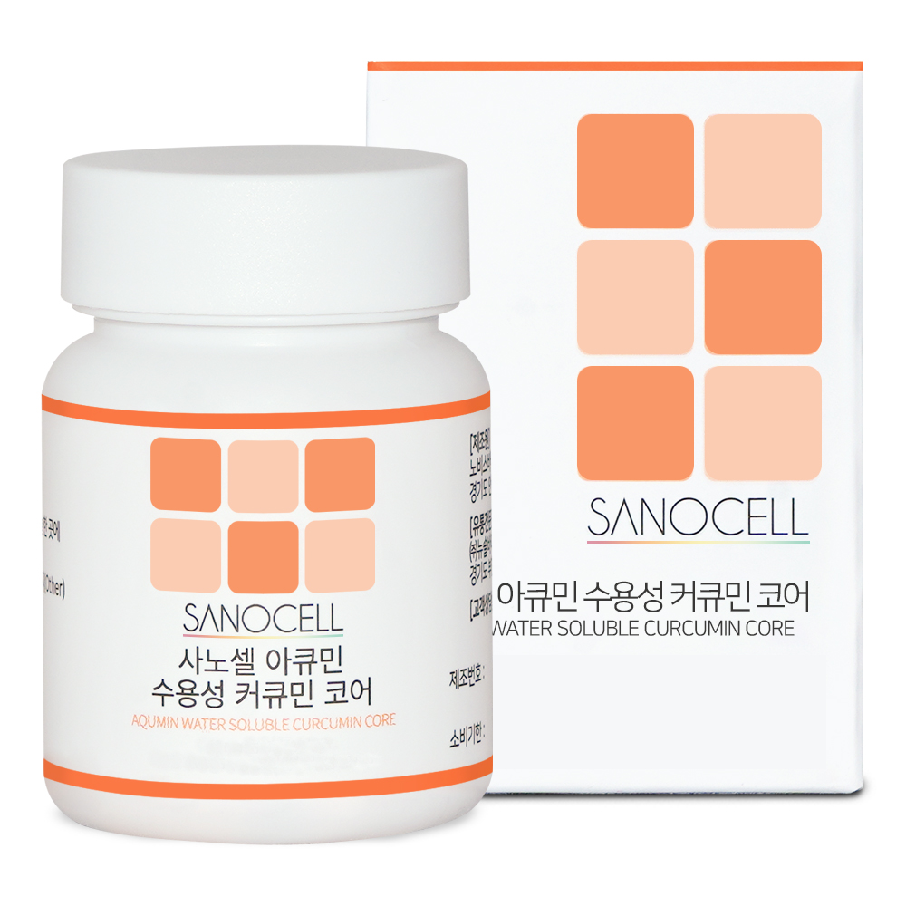사노셀 아큐민 수용성 커큐민 코어 30정 강황 추출물 210mg