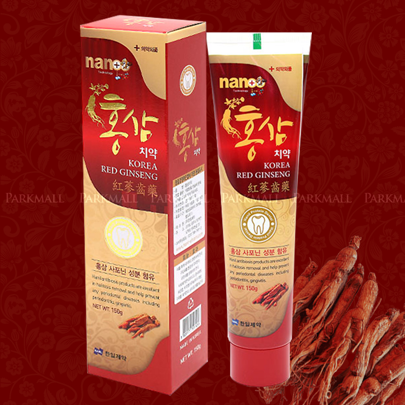 한일 홍삼 치약 150g (충치예방 입냄새 미백 구취제거 치태제거 치은염 치주염예방) : 파크무역
