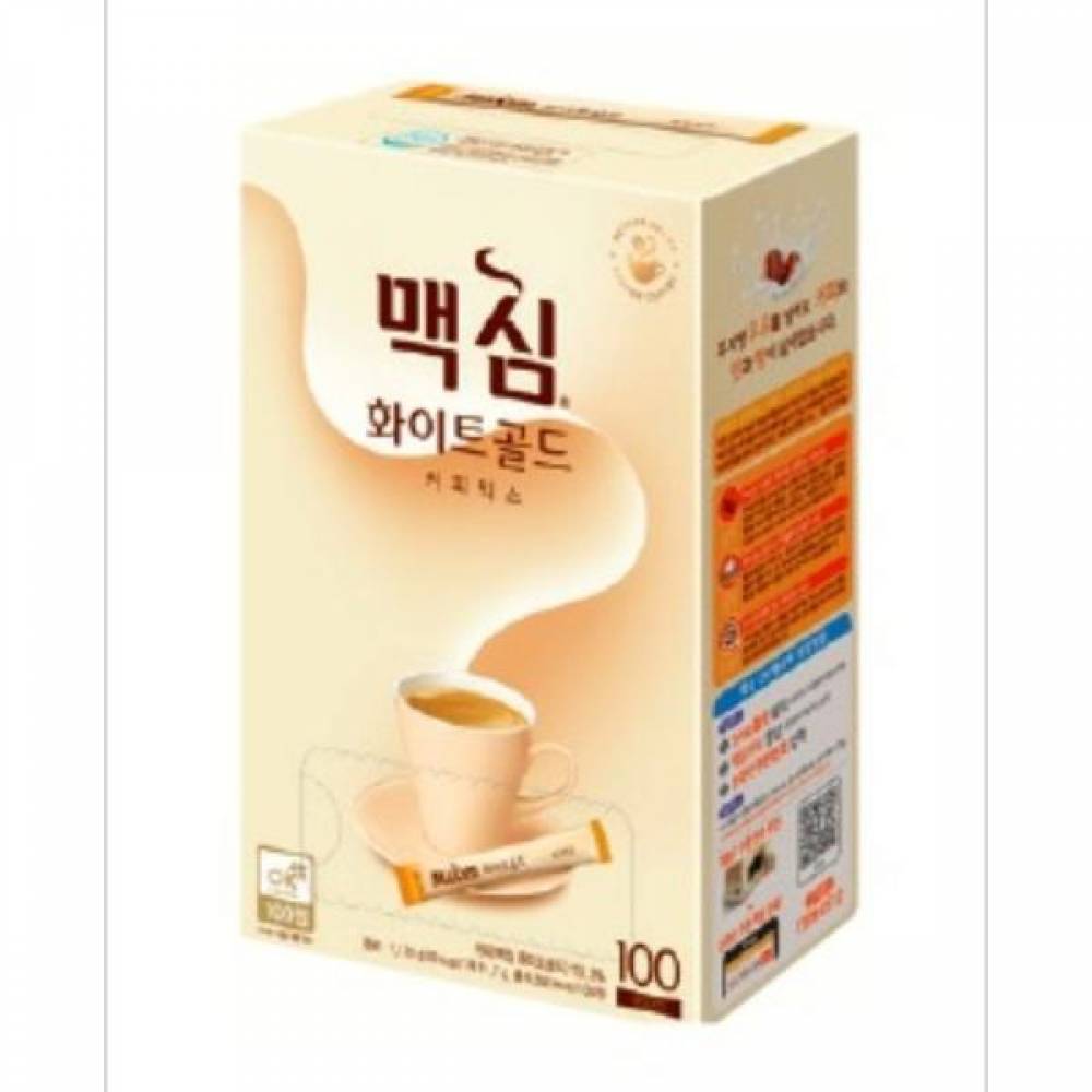 동서식품 탕비 coffee 식음료 커피믹스 홍차 오피스 맥심 화이트골드 11.7gx100T : 하이잔