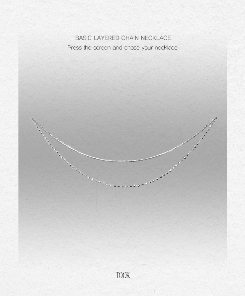 [베이직아이템✨]실버 925 베이직 레이어드 체인목걸이 모음 상세 이미지 2