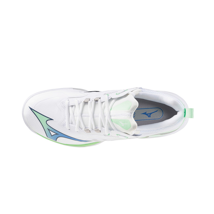 미즈노 MIZUNO 웨이브 클로네오3 71GA247315 화이트 라임 배드민턴화 배구화 탁구화 인도어화 핸드볼화 체대입시화 - 상세 이미지 2