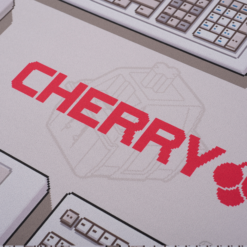 CHERRY 콜라보 빈티지 픽셀아트 데스크매트 KEEBPIXEL - 상세 이미지 3