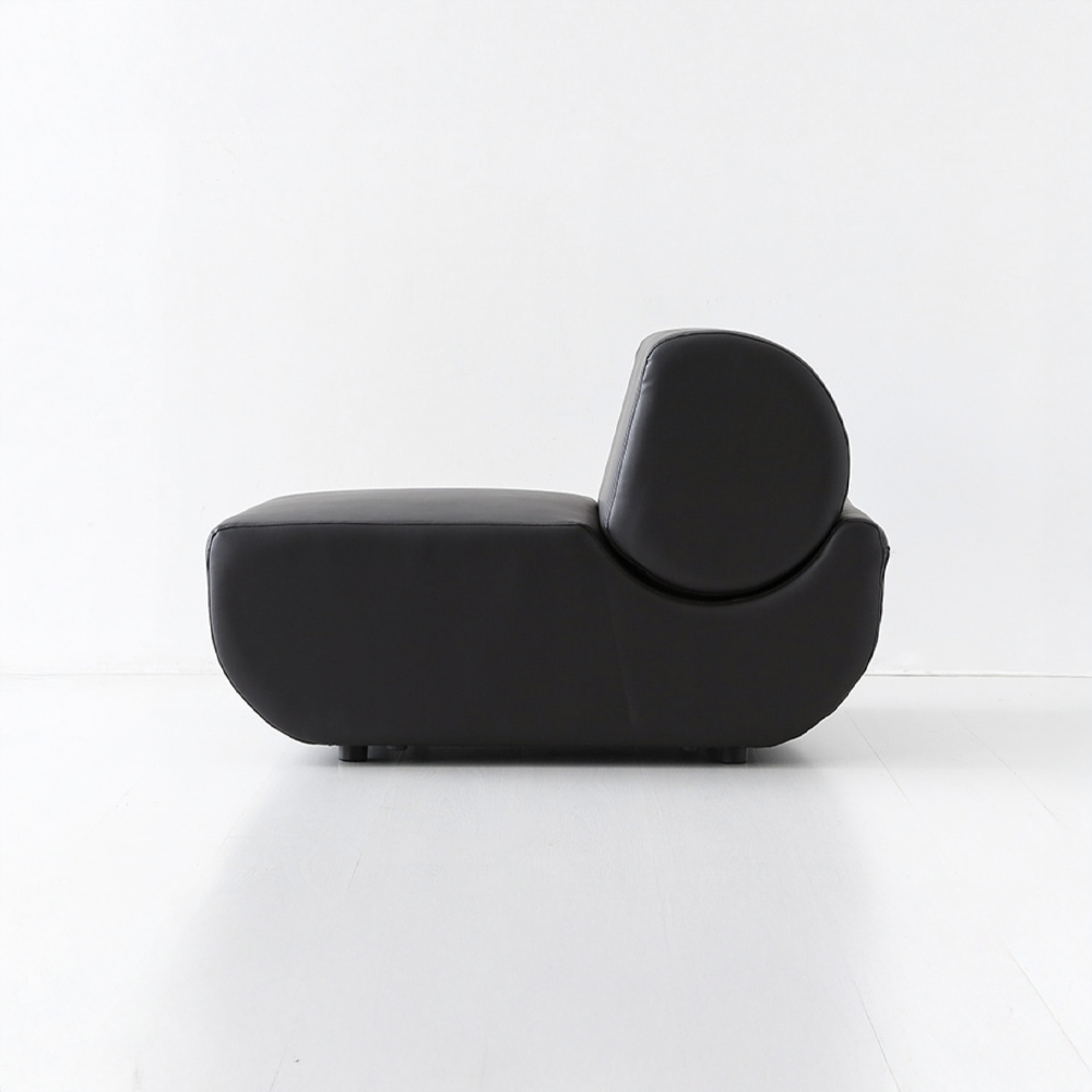 앰보 3인 소파 등받이 분리형 블랙브라운 7440.4581