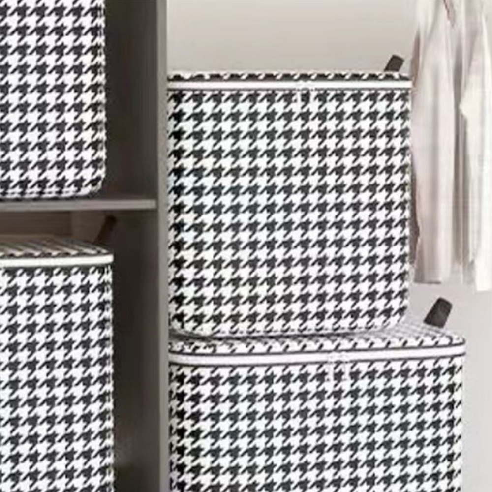 부직포 지퍼식 리빙박스 이불 의류 보호 방수 커버 다용도 보관함