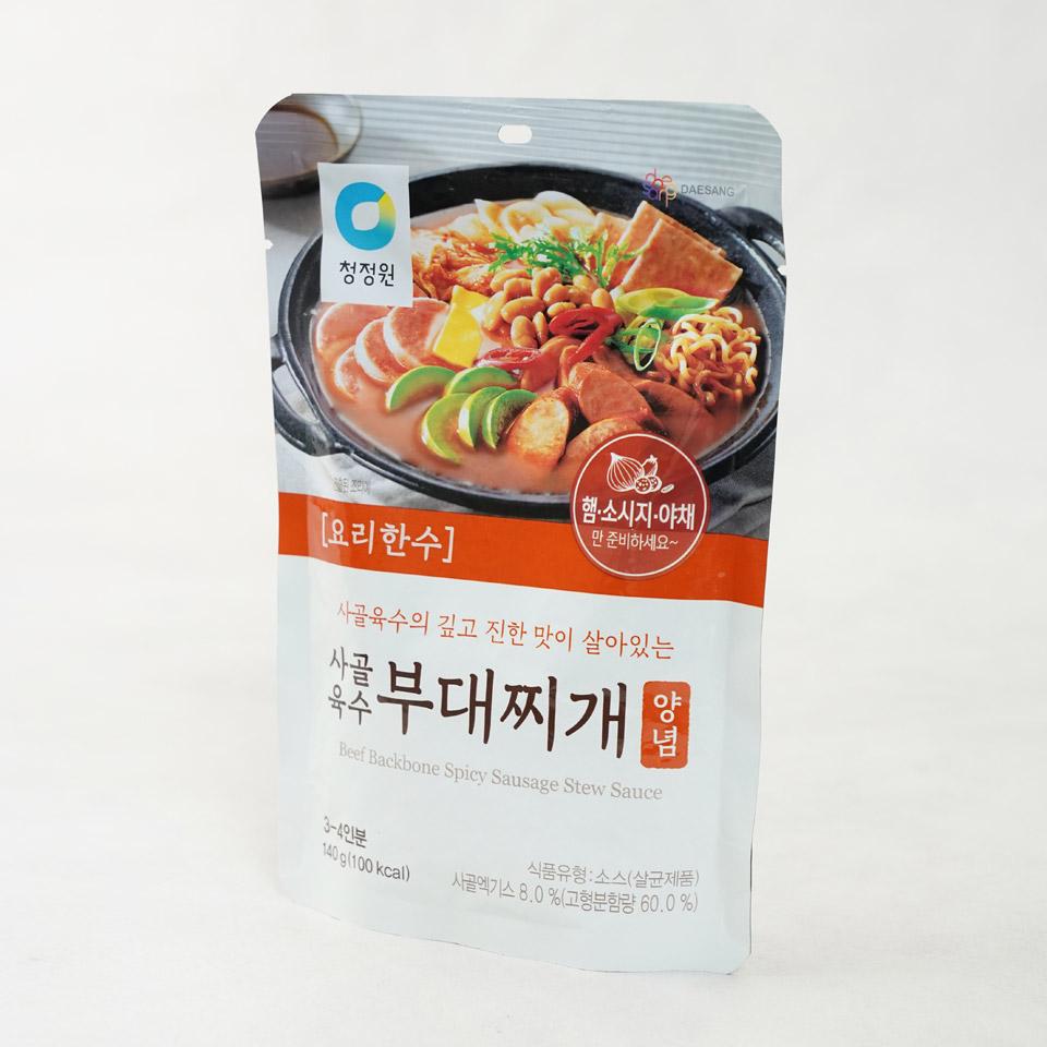 메가마트 대상 청정원 고메레시피 사골육수부대찌개양념 140g - 상세 이미지 2