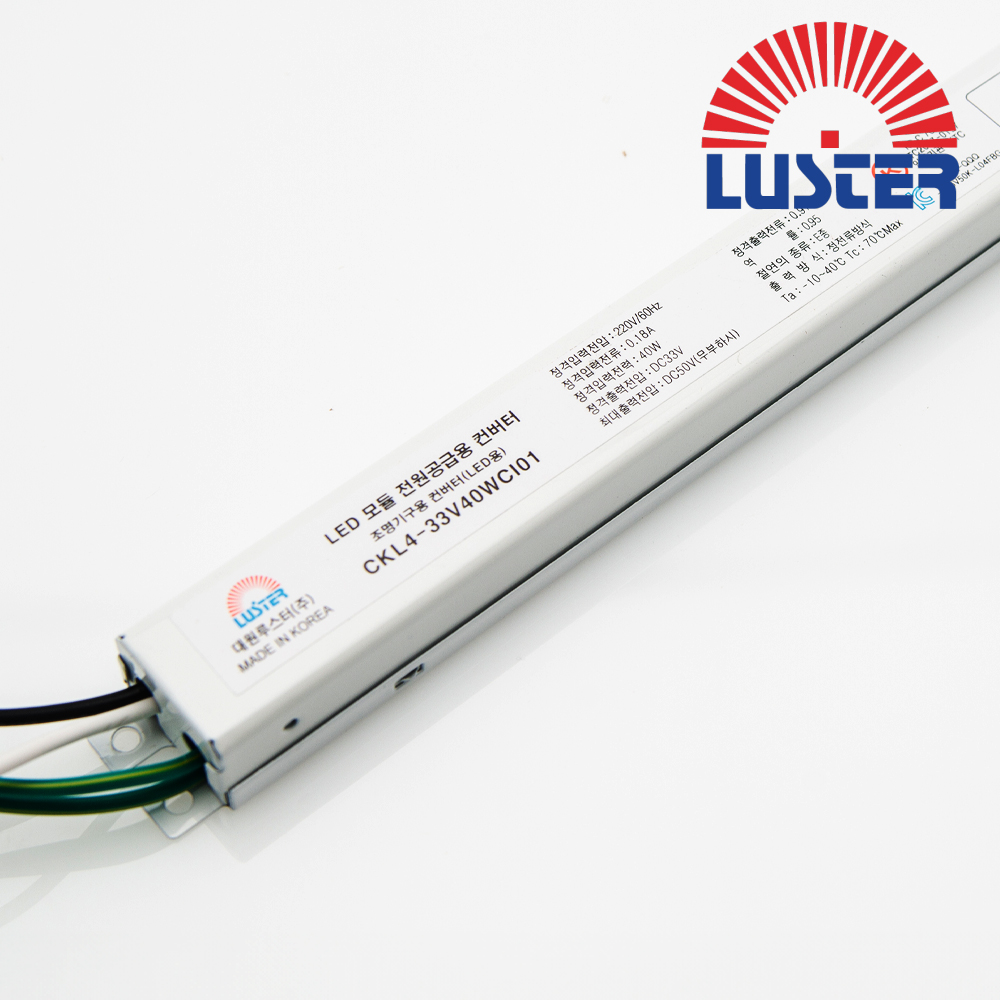 대원루스터 LED 안정기 조명기구용 컨버터 D33V40K-L04FBG 33V 1.06A 40W 1채널 역방향 - 메인 이미지