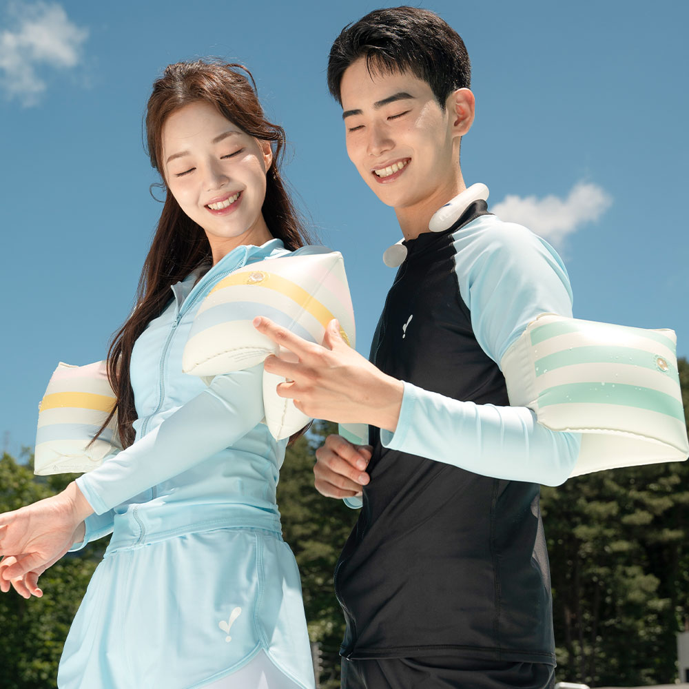 이츠라이프 암튜브 감성 물놀이 용품 부력강화 팔튜브 어깨 암링 성인 어린이 초등학생 공용 - 상세 이미지 2