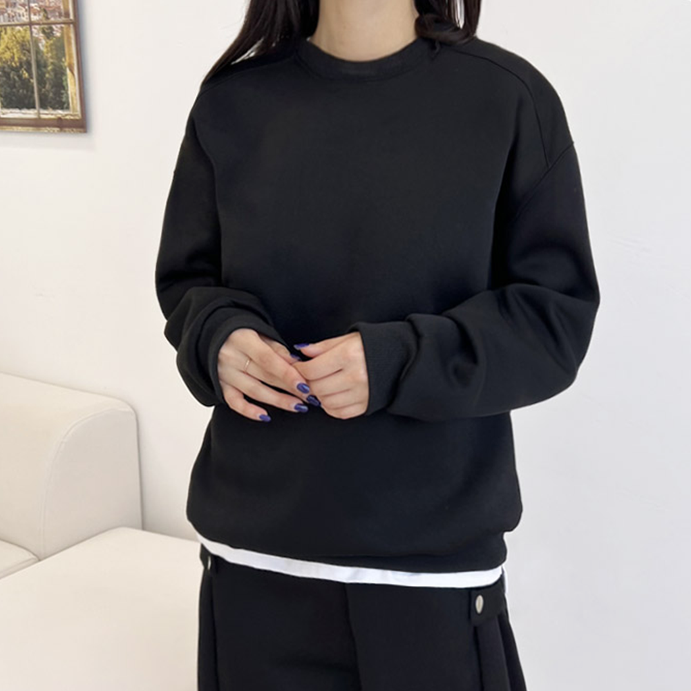 양기모트레이닝세트 융기모 기모 체육복 커플 여성 겨울 스웻셋업 - 상세 이미지 5