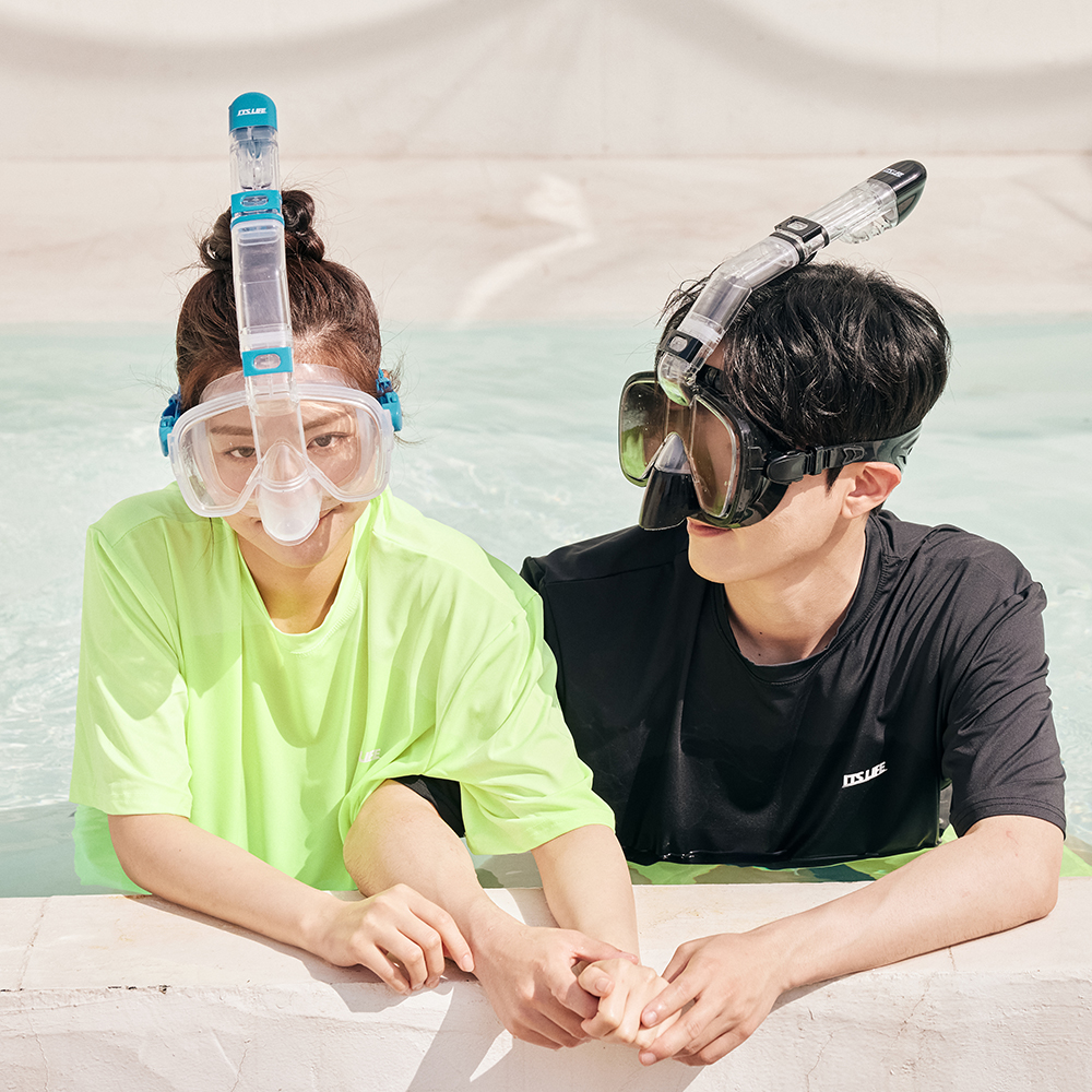 이츠라이프 딥오션 스노클링 마스크 세트 프리다이빙 스노클 물놀이 물안경 수영 장비 세트 - 상세 이미지 5