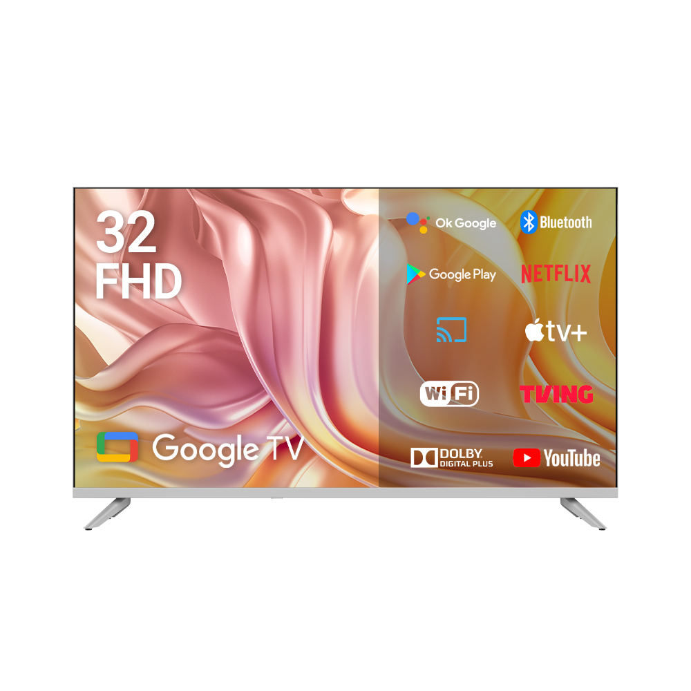 큐빅스 화이트에디션 81cm(32인치) FHD QLED TV 구글 스마트 안드로이드 - 상세 이미지 3