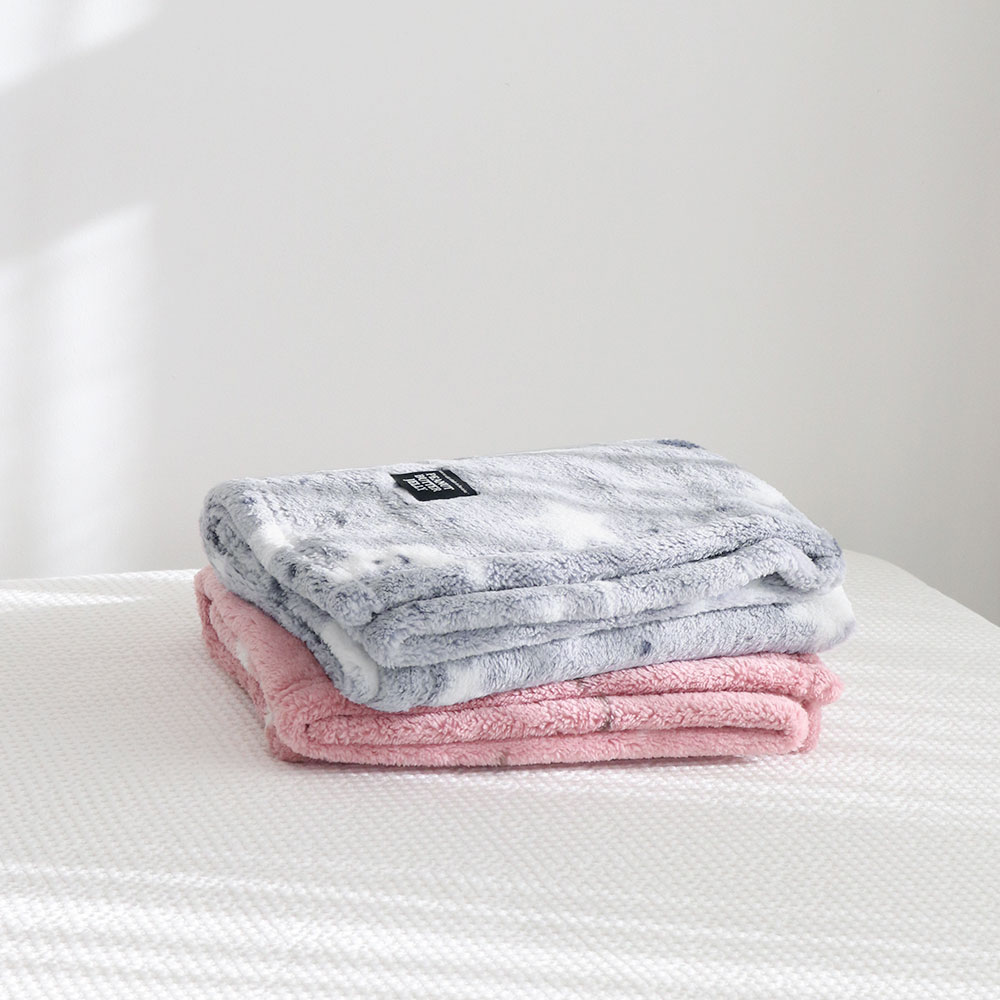 피넛버터젤리 플러피 극세사 포근 블랭킷 담요 M 100x150