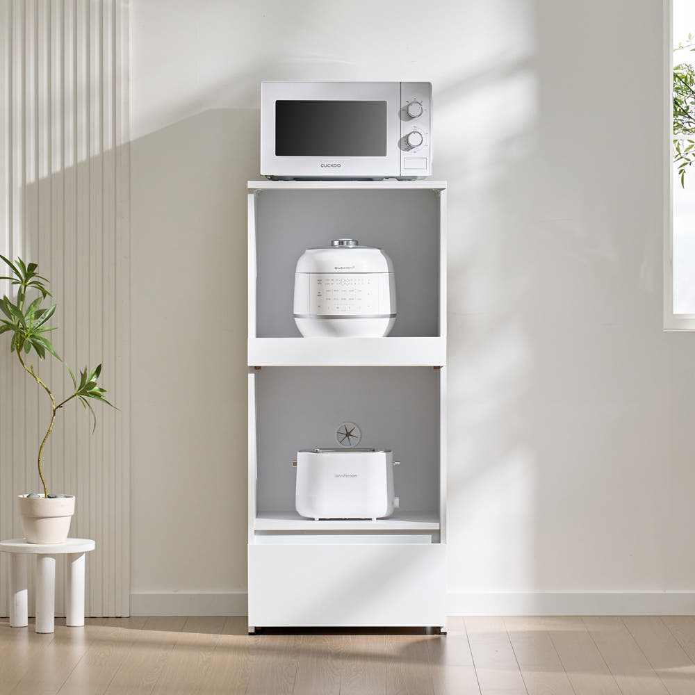 보네드 어센트 원룸 미니 선반 수납장 진열장 부엌장 밥솥 오픈 주방 전자 렌지대 500