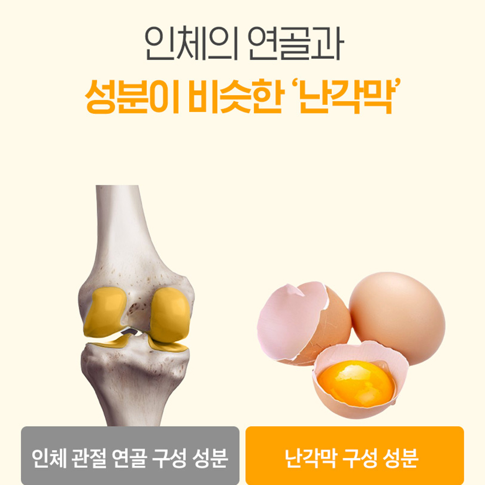 난각막 난간막 가수분해물 효능 저분자 수용성 콘드로이친 분말 60정 2개월분 - 상세 이미지 3