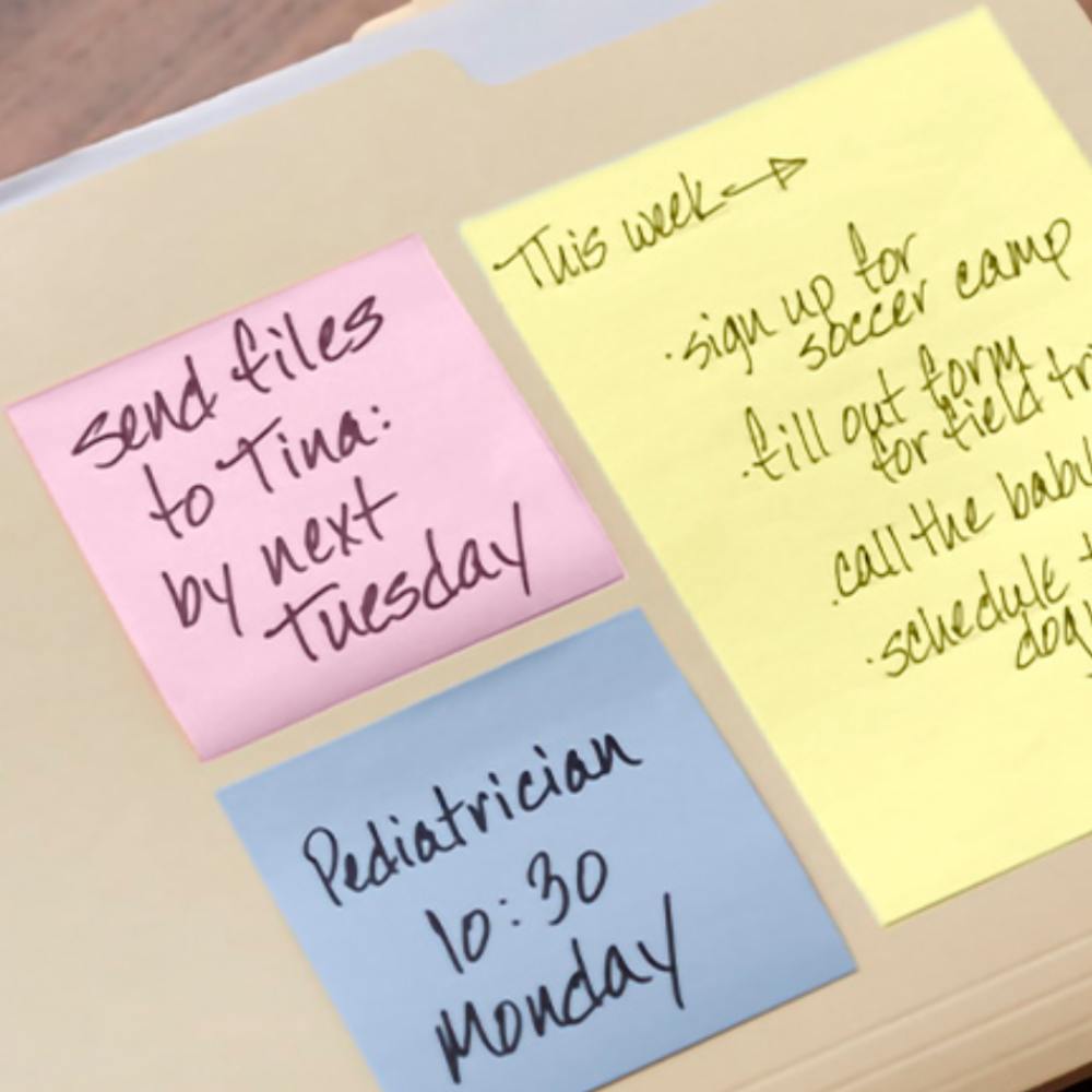 포스트잇 점착메모지 노트 656-20A 20패드 2,000매 파스텔3색 대용량팩 이미지 2