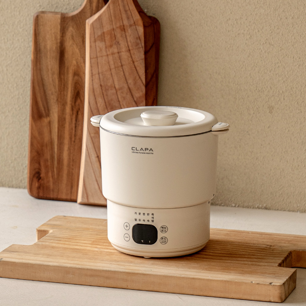 클래파 접이식 전기포트 여행용 휴대용 커피 분유 미니 햇반
