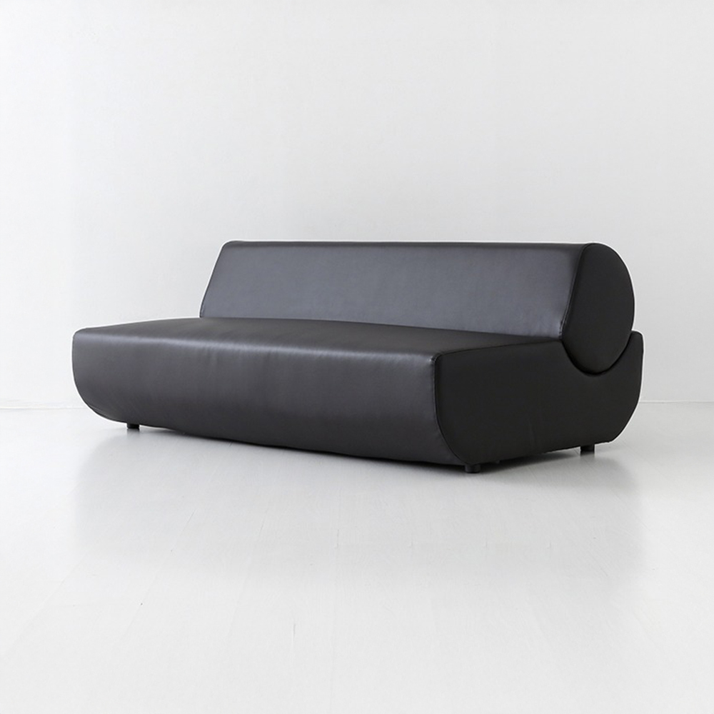 앰보 3인 소파 등받이 분리형 블랙브라운 7440.4581