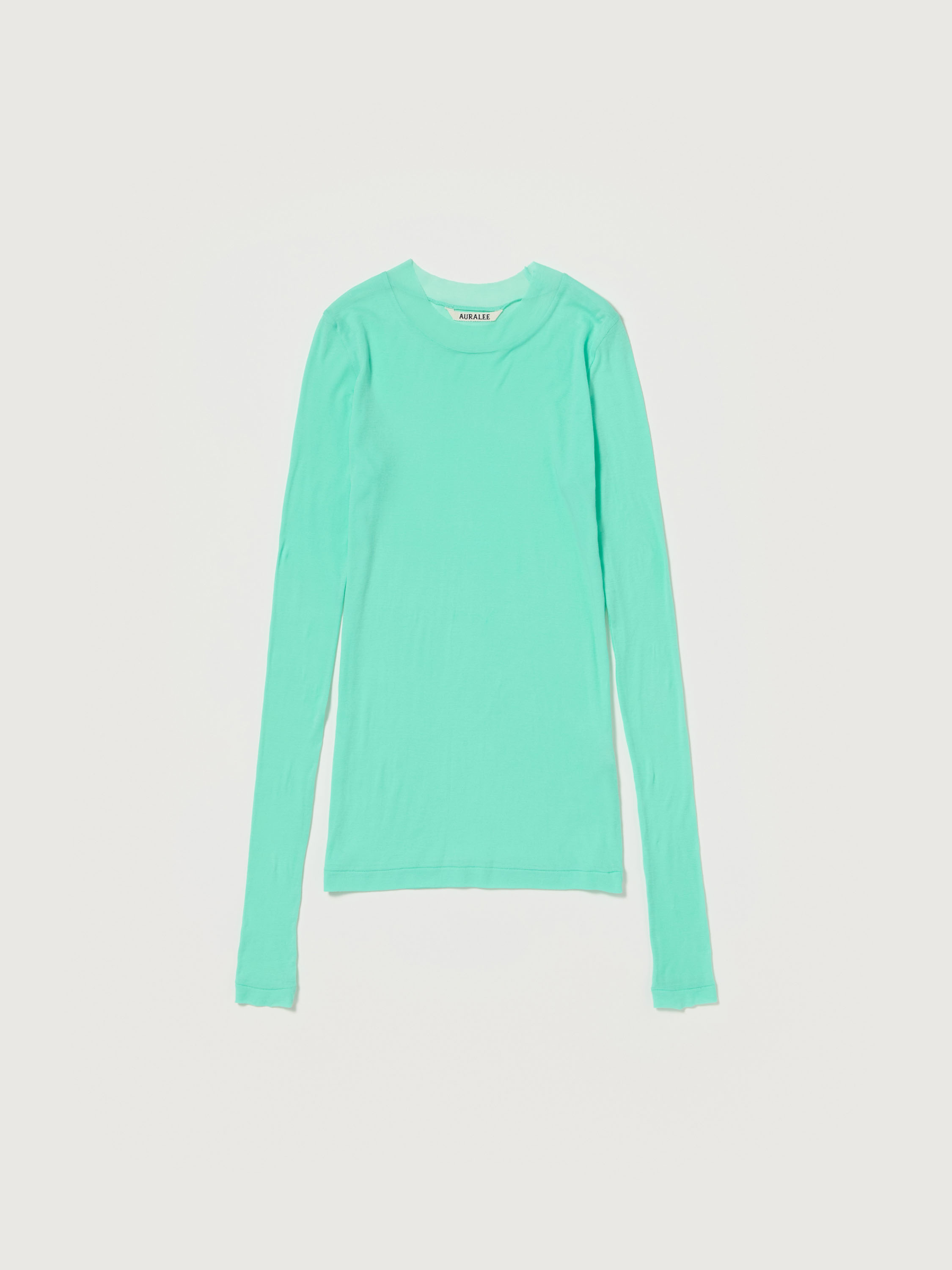 오라리 SUPER HIGH GAUGE SHEER RIB L/S TEE 여성 티셔츠 4컬러 - 상세 이미지 2