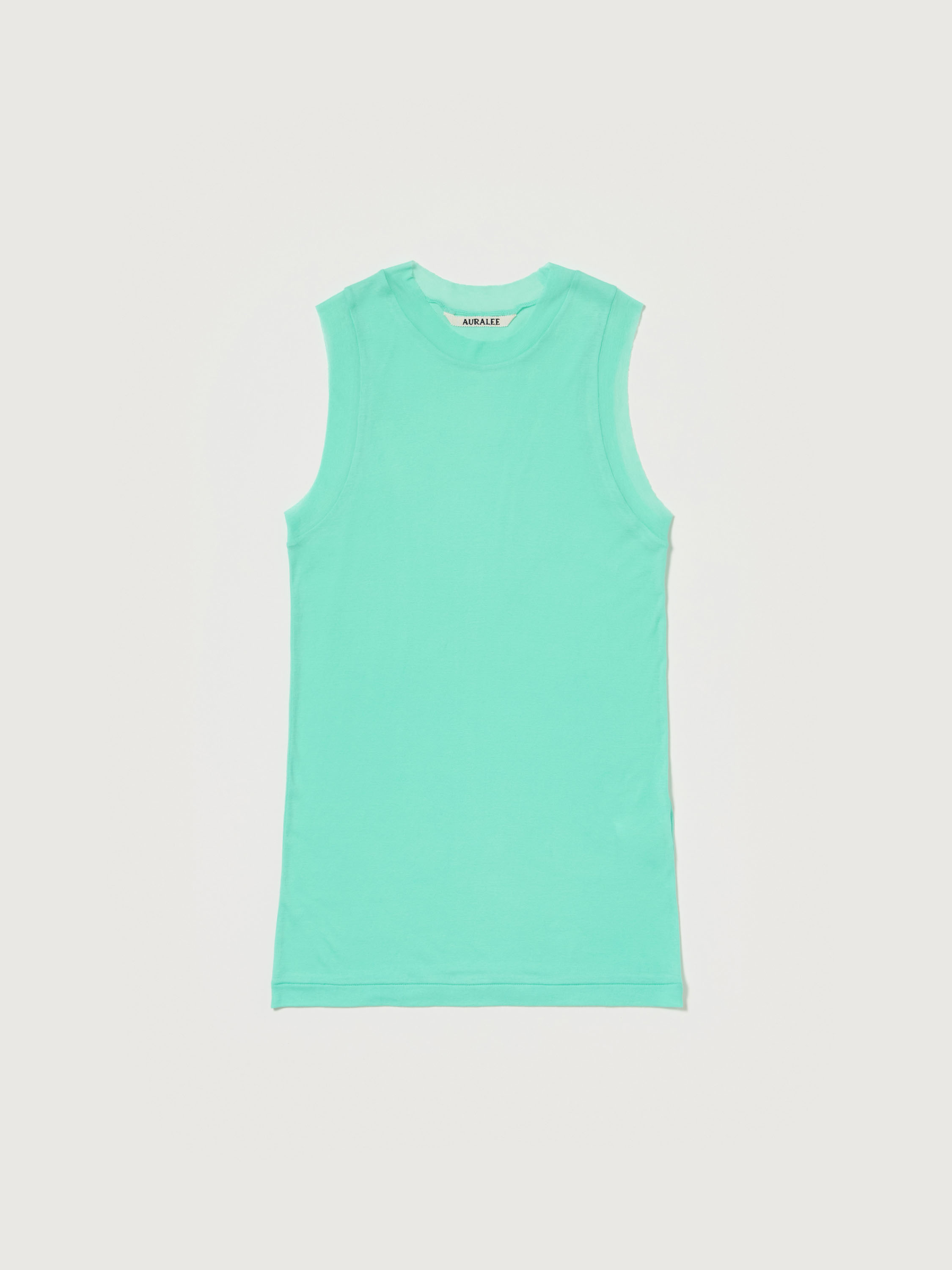 오라리 SUPER HIGH GAUGE SHEER RIB TANK TOP 여성 민소매 티 - 상세 이미지 5