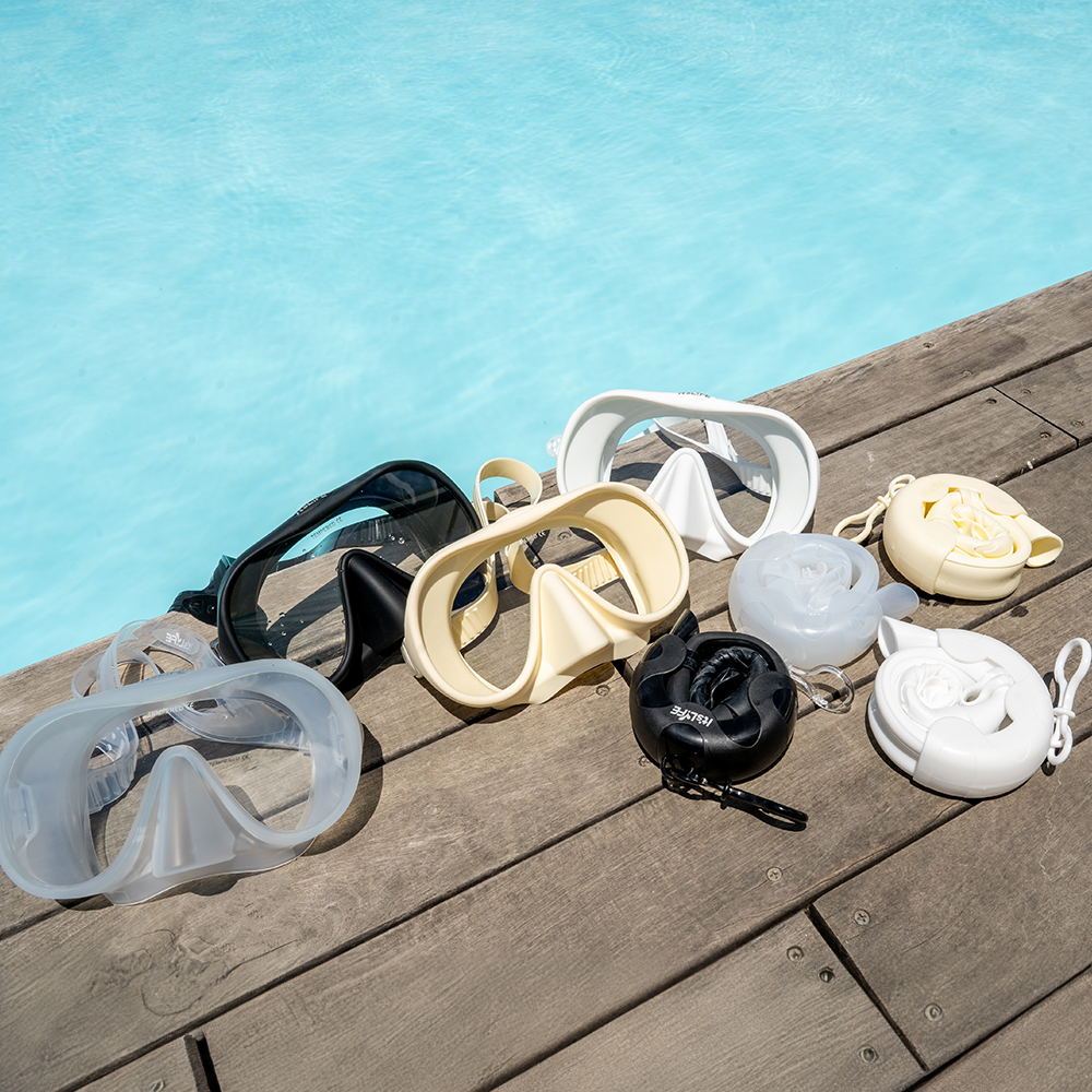 이츠라이프 성인 스노클링 마스크 썬비치 접는 스노클세트 프리다이빙 스노우쿨링 장비 대표 이미지