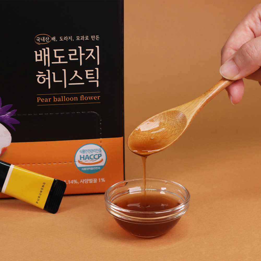 푸르농 배도라지청 허니스틱 꿀차 꿀스틱 100포 대용량 1박스 보틀 증정 - 상세 이미지 5