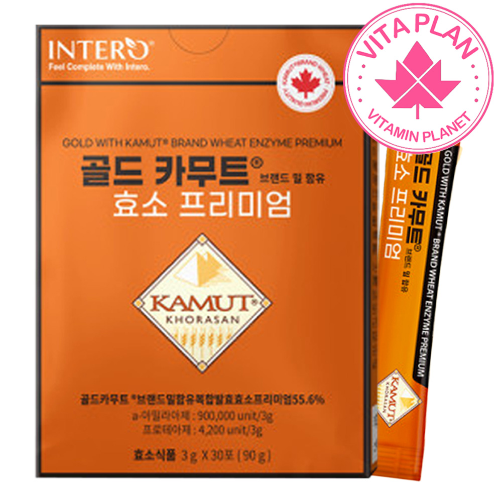 분말타입 인테로 골드 카무트효소 호라산밀 역가수치높은효소 유산균 탄수화물분해 가루 30포, 1개 - 상품 이미지