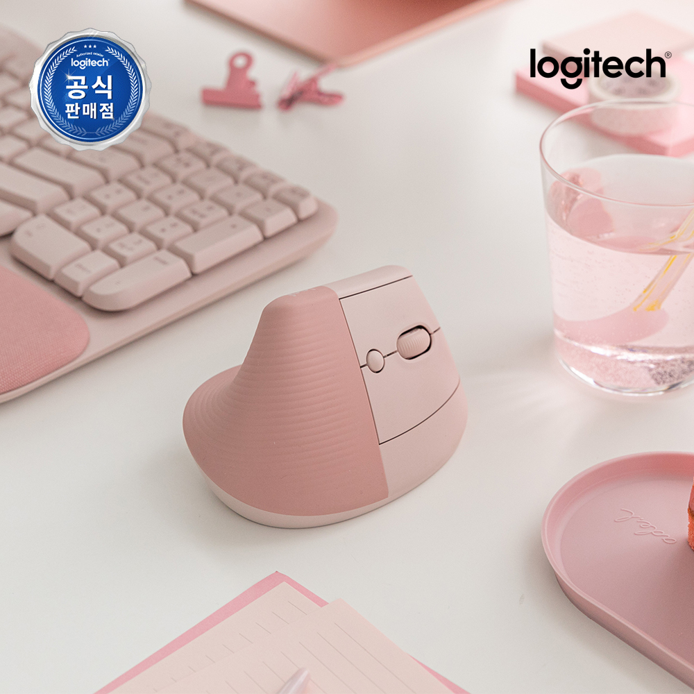 로지텍코리아 공식 LIFT 버티컬 인체공학 무선 블루투스 마우스 그래파이트