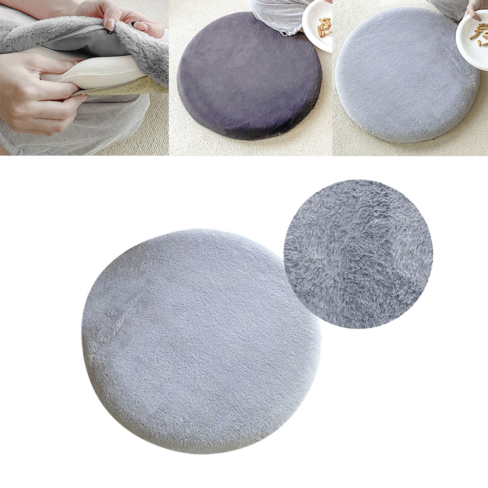 극세사 원형 방석 푹신한 메모리폼 엉덩이 보호 의자 쿠션