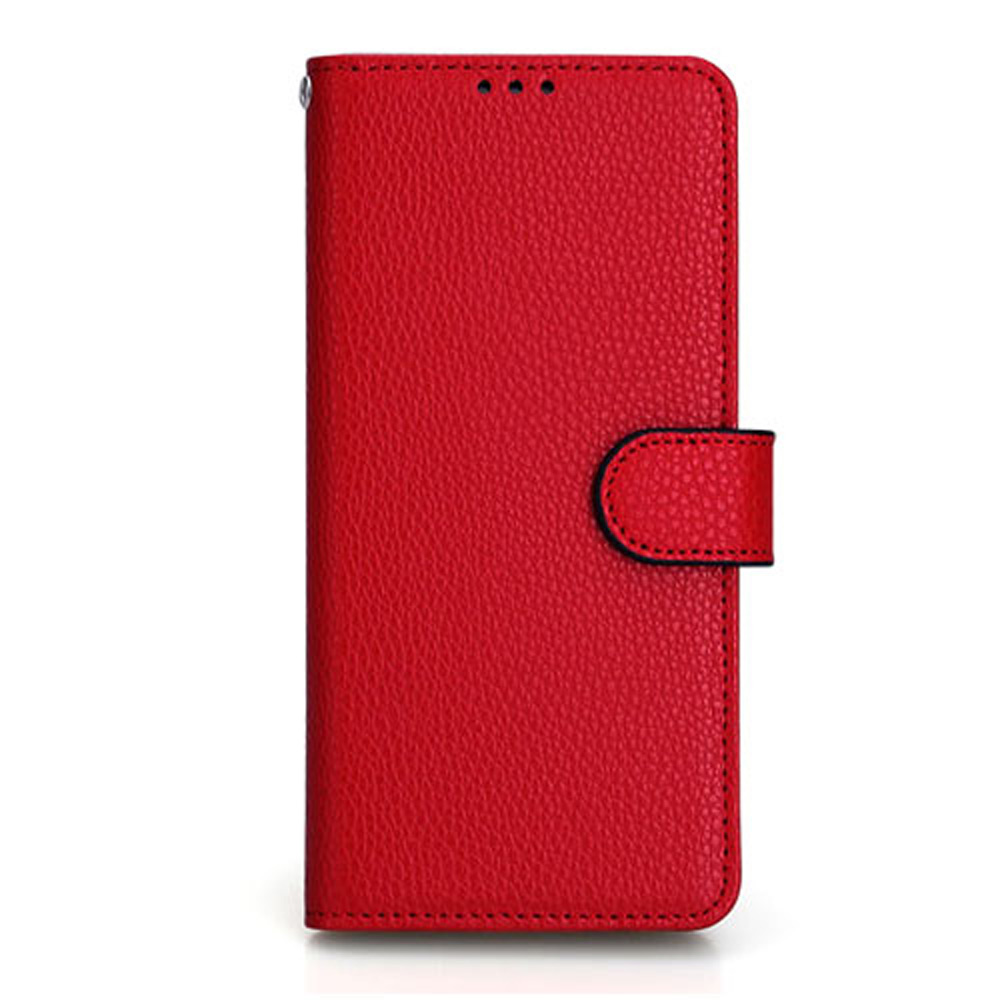 HESH 천연소가죽 다이어리 지갑 케이스 레드, 갤럭시S23 울트라 - 상세 이미지 2